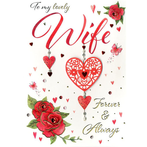Picture of TO MY LOVELY WIFE VALENTINE CARD